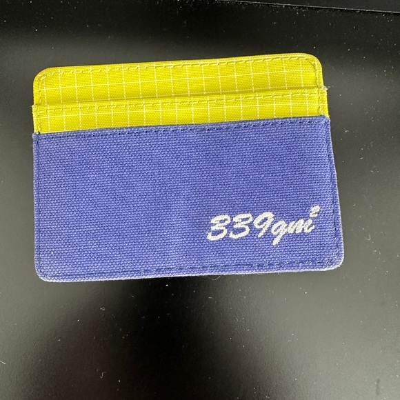 Blue and Yellow Herschel Card Holder - Picture 1 of 3
